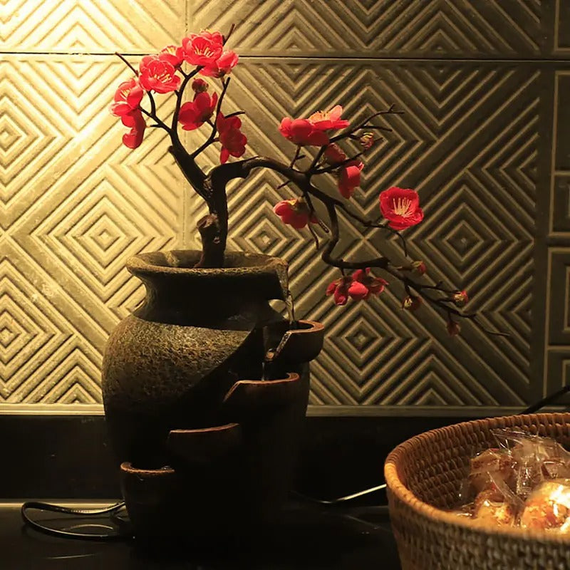 Wazon do wnętrz w kształcie wodospadu