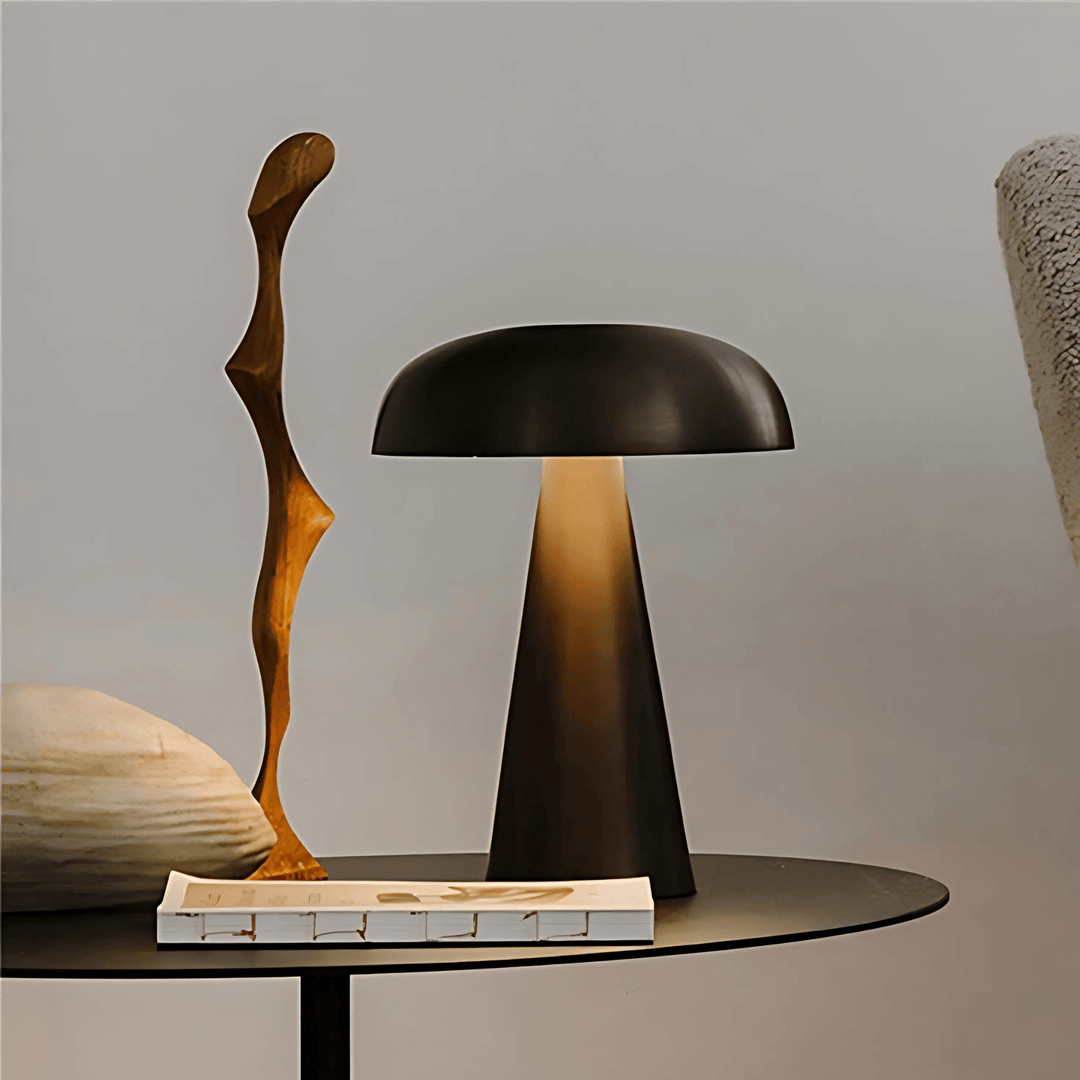 Lampa Stołowa w Kształcie Grzyba – Z Regulacją Jasności i Nastrojowym Światłem