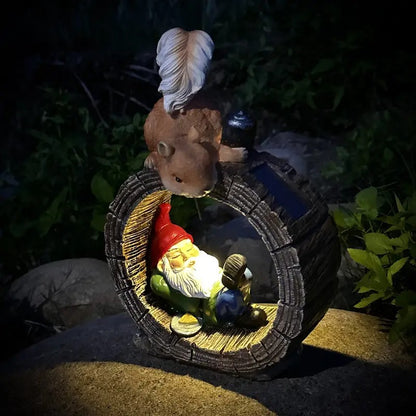 Lampa Zewnętrzna Z Żywicy Zasilana Energią Słoneczną