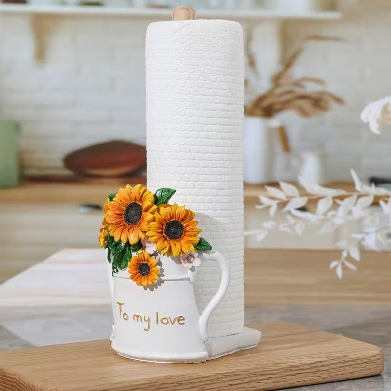 Uchwyt Na Ręczniki Papierowe Do Kuchni Z Kwiatami